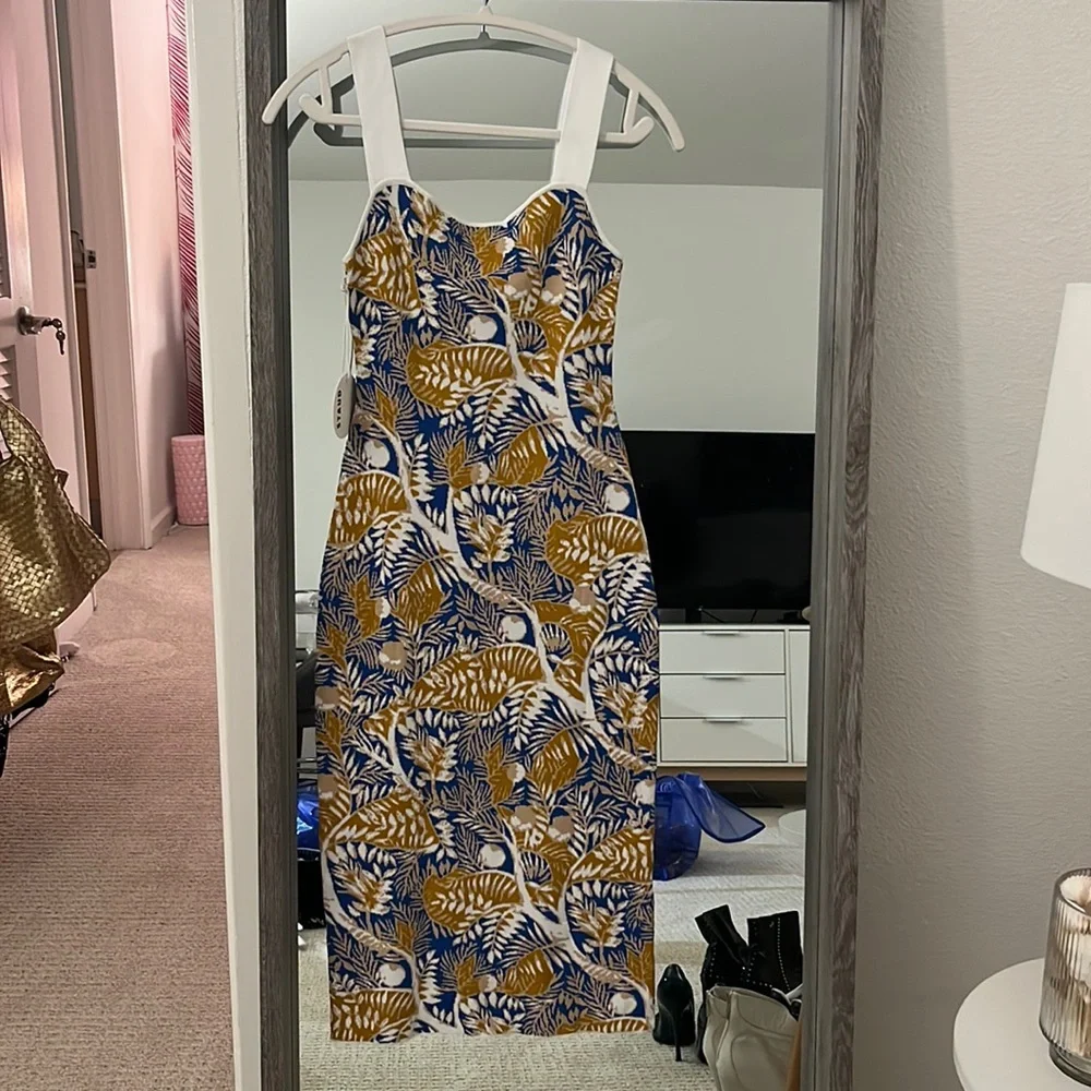 NWT STAUD Analia Knit Dress Size Small - Picture 2 of 5